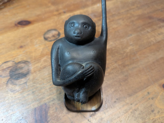 1800s Japanese Copper Bronze Monkey Incense Burner KORO Japan Auction