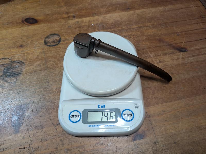 1910s Antique Japanese Yatate Ink Holder Bronze Portable Writing Tool