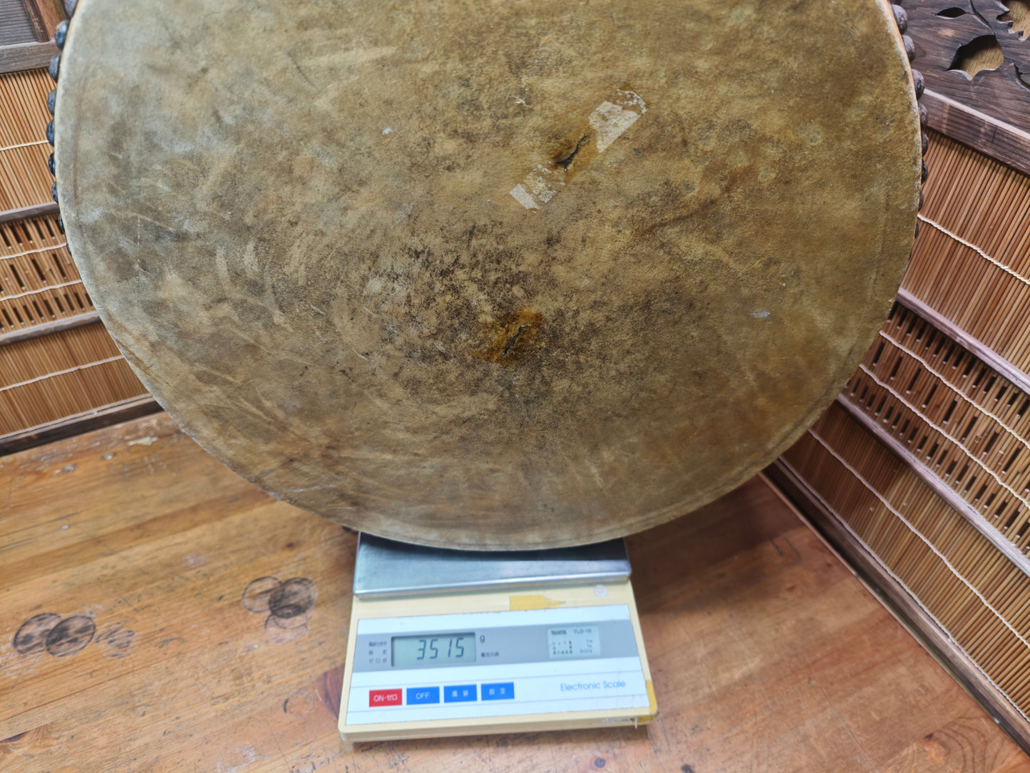 Japan Authentic Kitakyushu Gion Taiko Drum Large Festival Antique Big XL