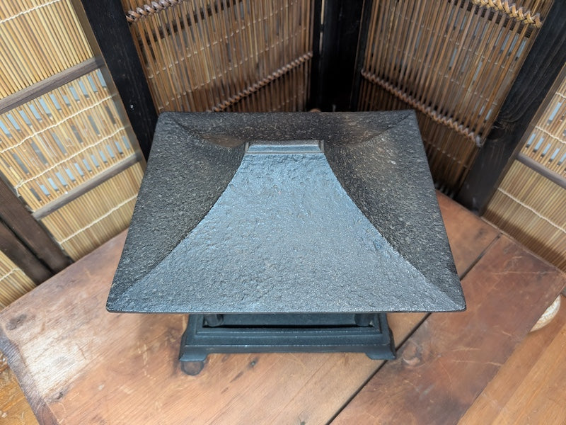 1950s Japanese Cherry Blossom Shrine Nambu Iron Bell Antique Metal Craft