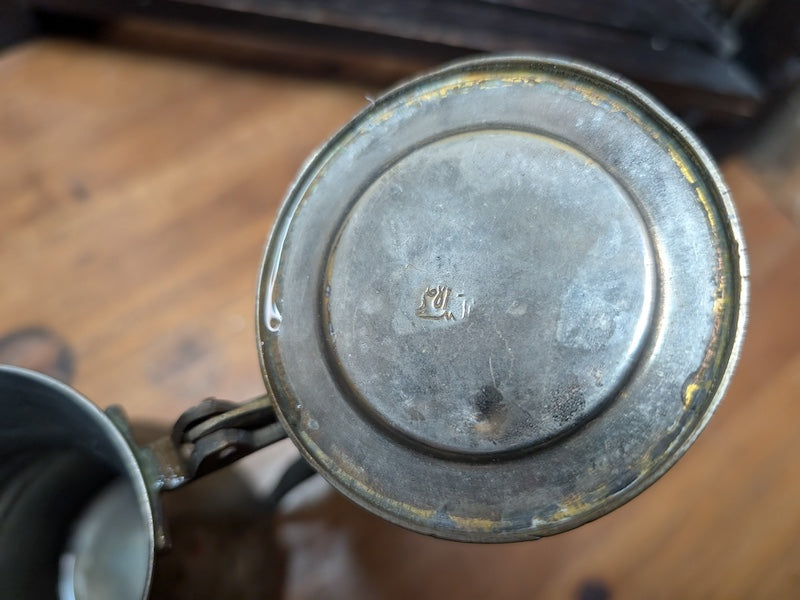 Antique Arabic Brass Dallah Coffee Pot – Rare Middle Eastern Islamic Teapot