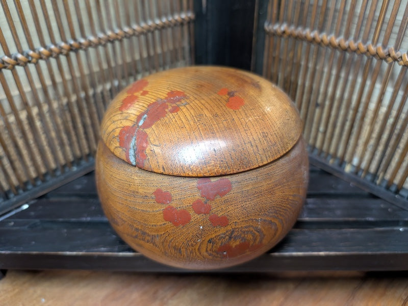 Authentic Vintage Japan Go game high grade Hamaguri W/wooden bowl Made in Japan