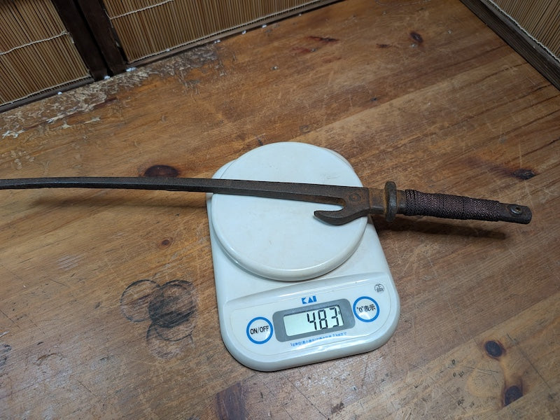 1800s Authentic Edo Japanese Iron Jutte Samurai / Ninja Tool Japan Auction Find