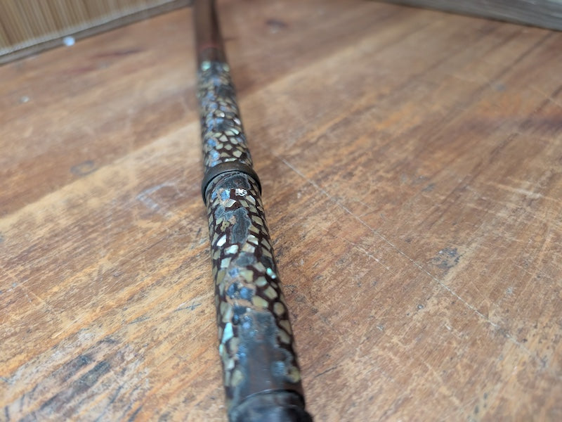 Antique Japanese Jingama Edo Period 1800s Mother of Pearl Handle