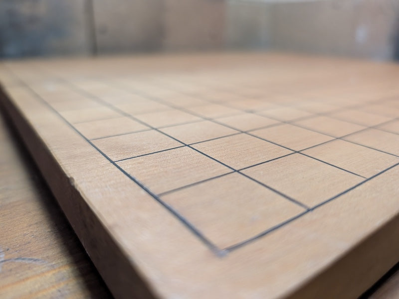 Japanese Go Game Hand engraved folding board Vintage Made in Japan C55