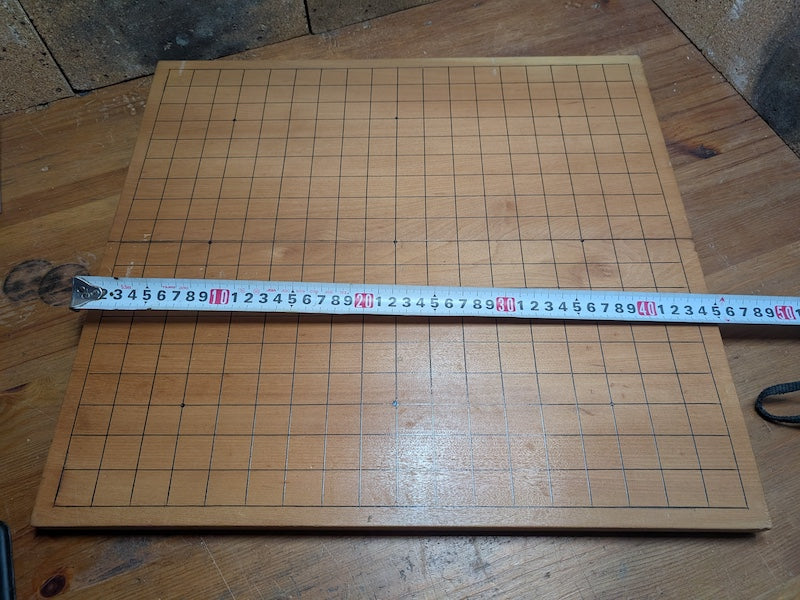 Japanese Go Game Hand engraved folding board Vintage Made in Japan C55