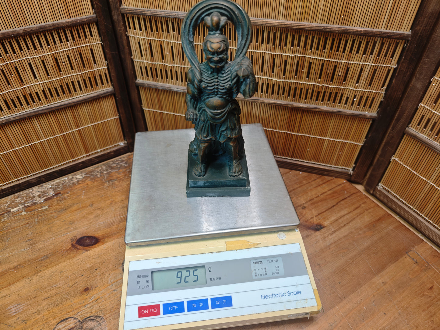 Japanese Niō Guardian Statue 1960s Showa Kongō Rikishi Temple Figure Rare