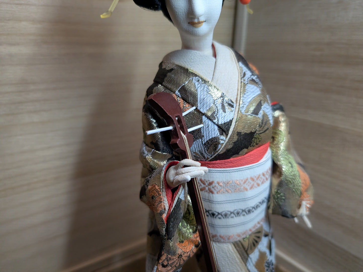 Japanese vintage Dancing Geisha doll kimono doll beautiful Handmade fabric kimono Geisha doll made in Japan (BB1)