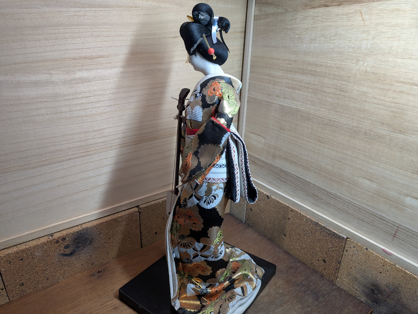 Japanese vintage Dancing Geisha doll kimono doll beautiful Handmade fabric kimono Geisha doll made in Japan (BB1)