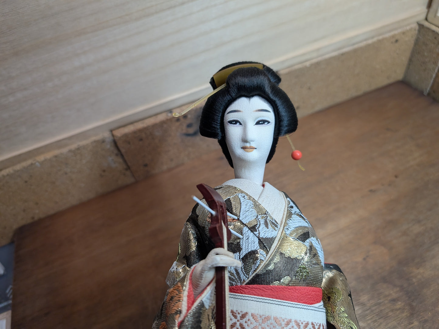 Japanese vintage Dancing Geisha doll kimono doll beautiful Handmade fabric kimono Geisha doll made in Japan (BB1)