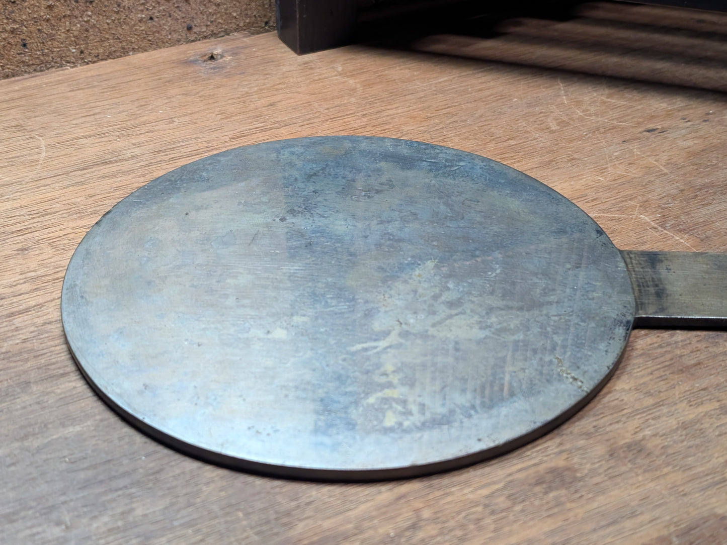 Japanese Antique bronze mirror 1800s Authentic Bonsai mirror made in Japan (I3)
