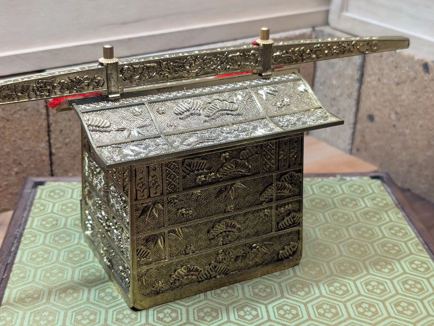Japanese Antique Doll Girl Festival Handmade edo period taxi box late 1930s Made in Japan (J2) 1900s store