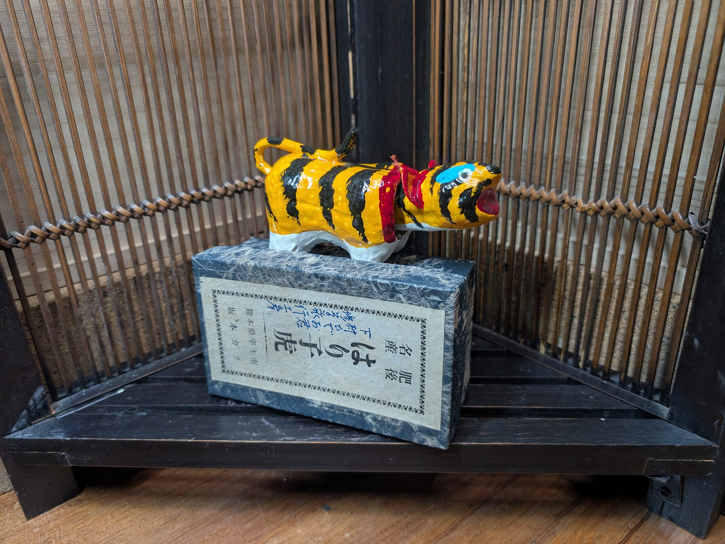 Japanese Traditional Handmade Kokeshi Paper Doll 1968 Signed W/Original box Made in Japan (M13)
