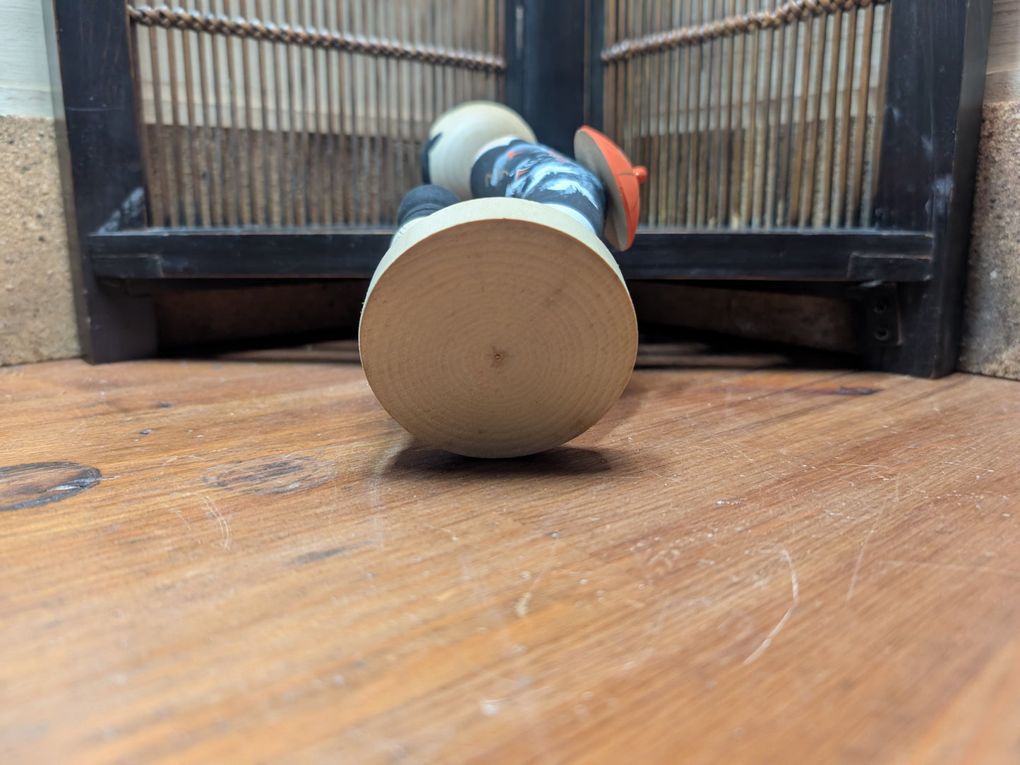Japanese wooden doll kokeshi May.1965 signed made in Japan RARE !! (N7)