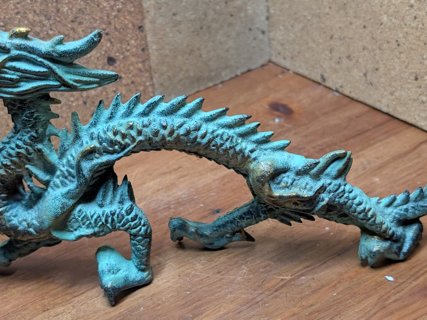 Japanese Dragon Sculpture steel Art 1940s Rare Made in Japan (P6)