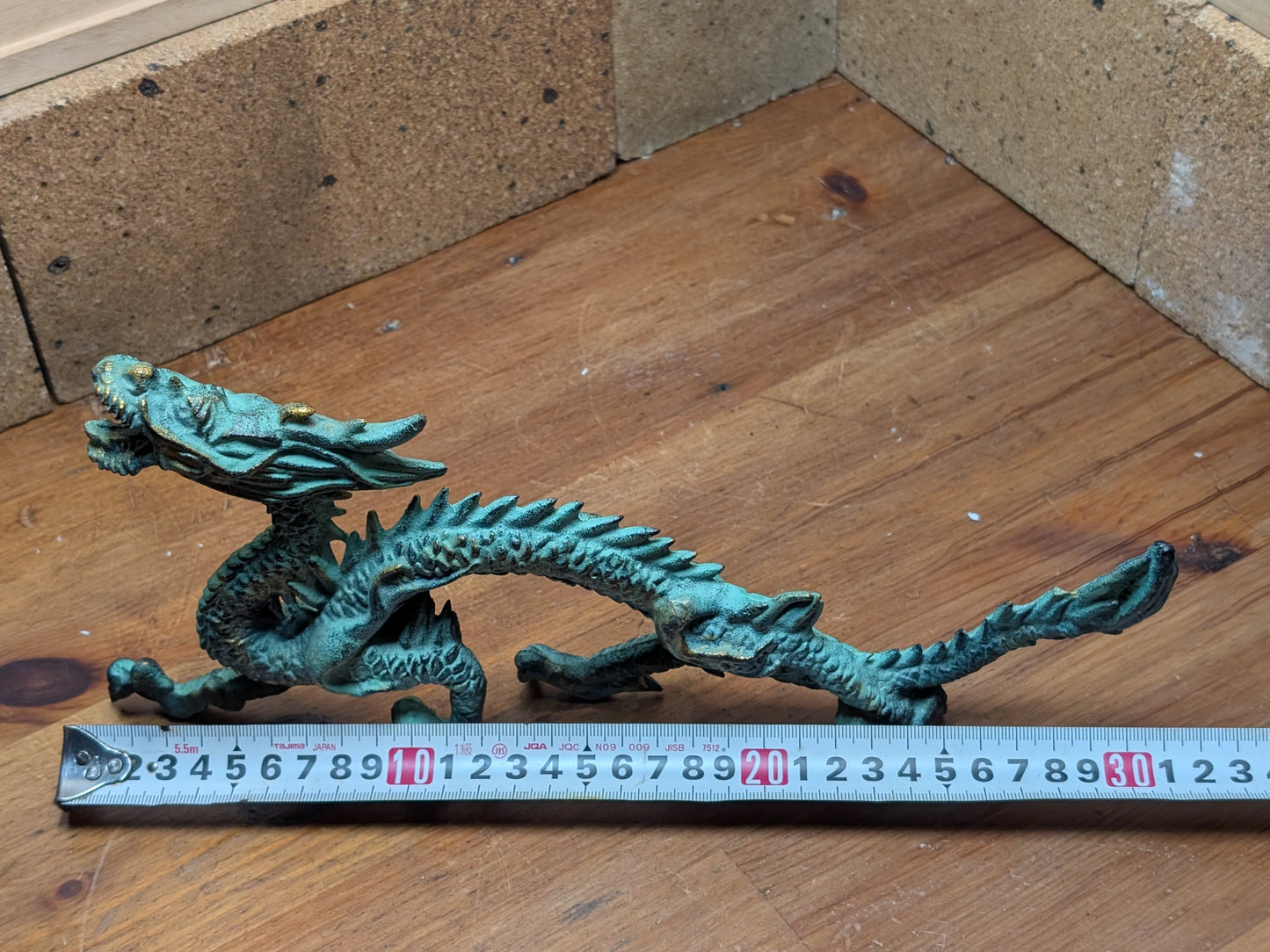 Japanese Dragon Sculpture steel Art 1940s Rare Made in Japan (P6)