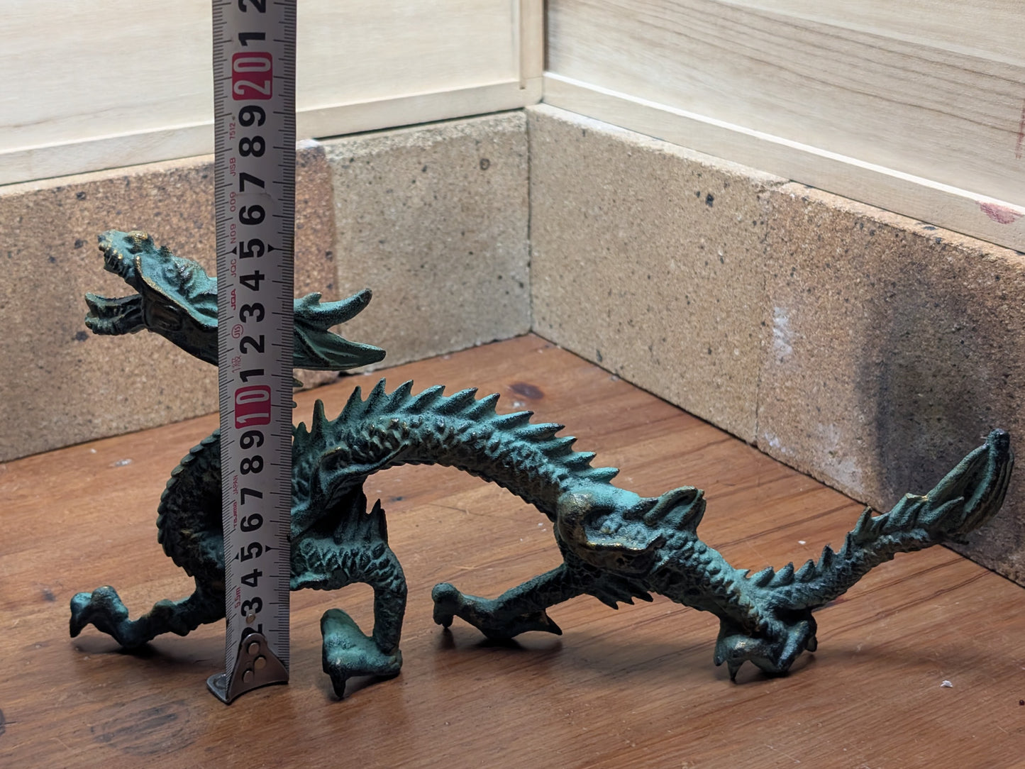 Japanese Dragon Sculpture steel Art 1940s Rare Made in Japan (P6)