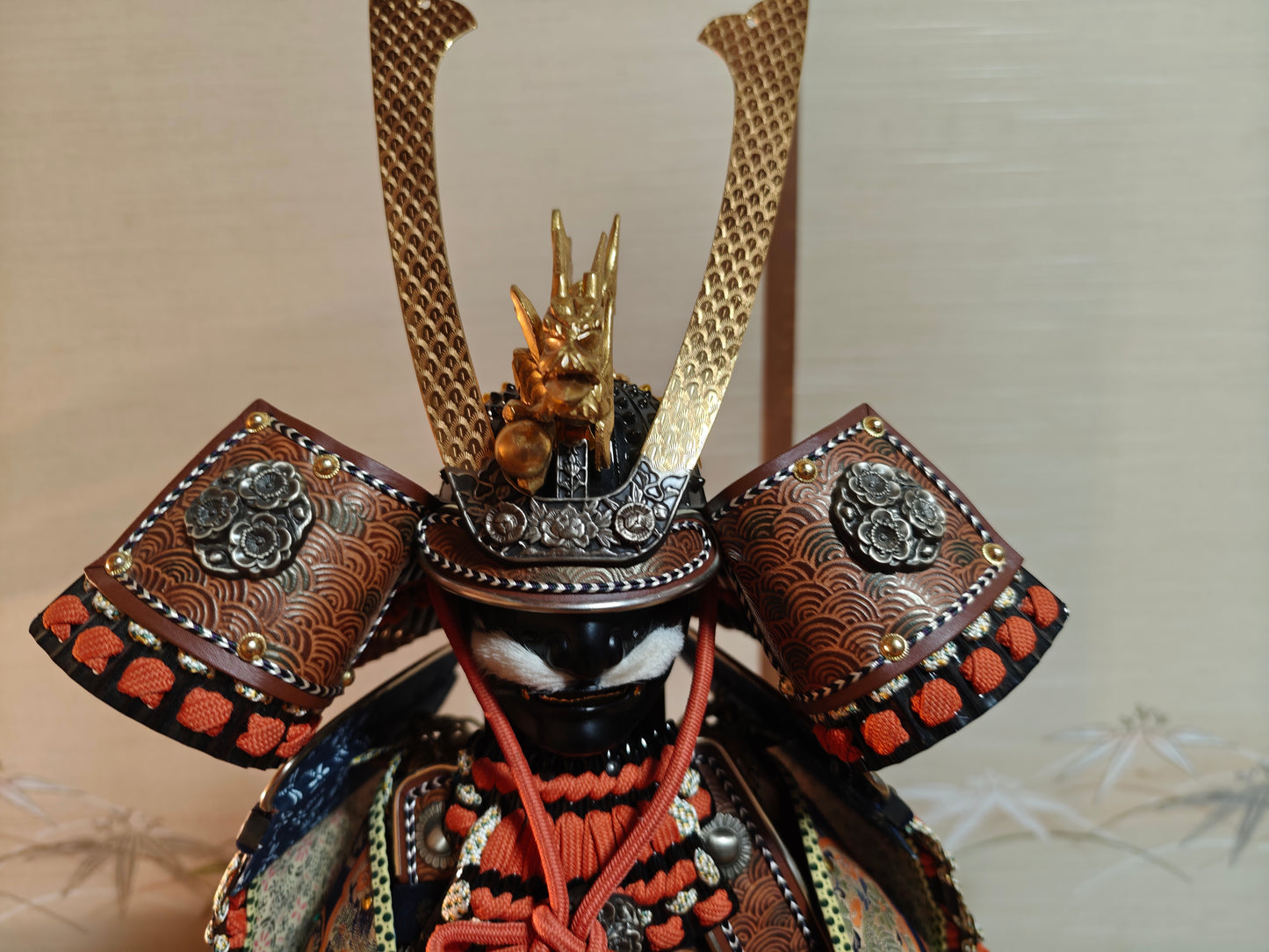 Museum Grade 1950s Japanese Samurai Doll Custom Order Yoroi in Original Case
