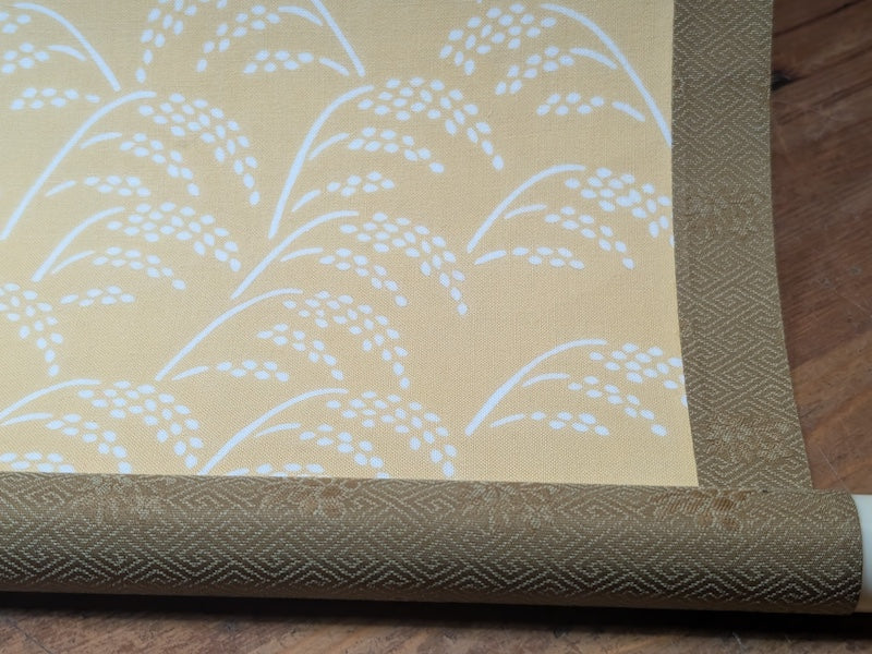Vintage Japanese Katagami Kakejiku Scroll Washi Stencil Textile Art
