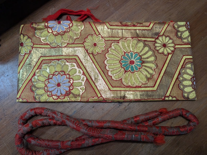 Japanese Kimono Butterfly Obi Accessory Silk Plastic Nov.1975 With Docs & Original Box