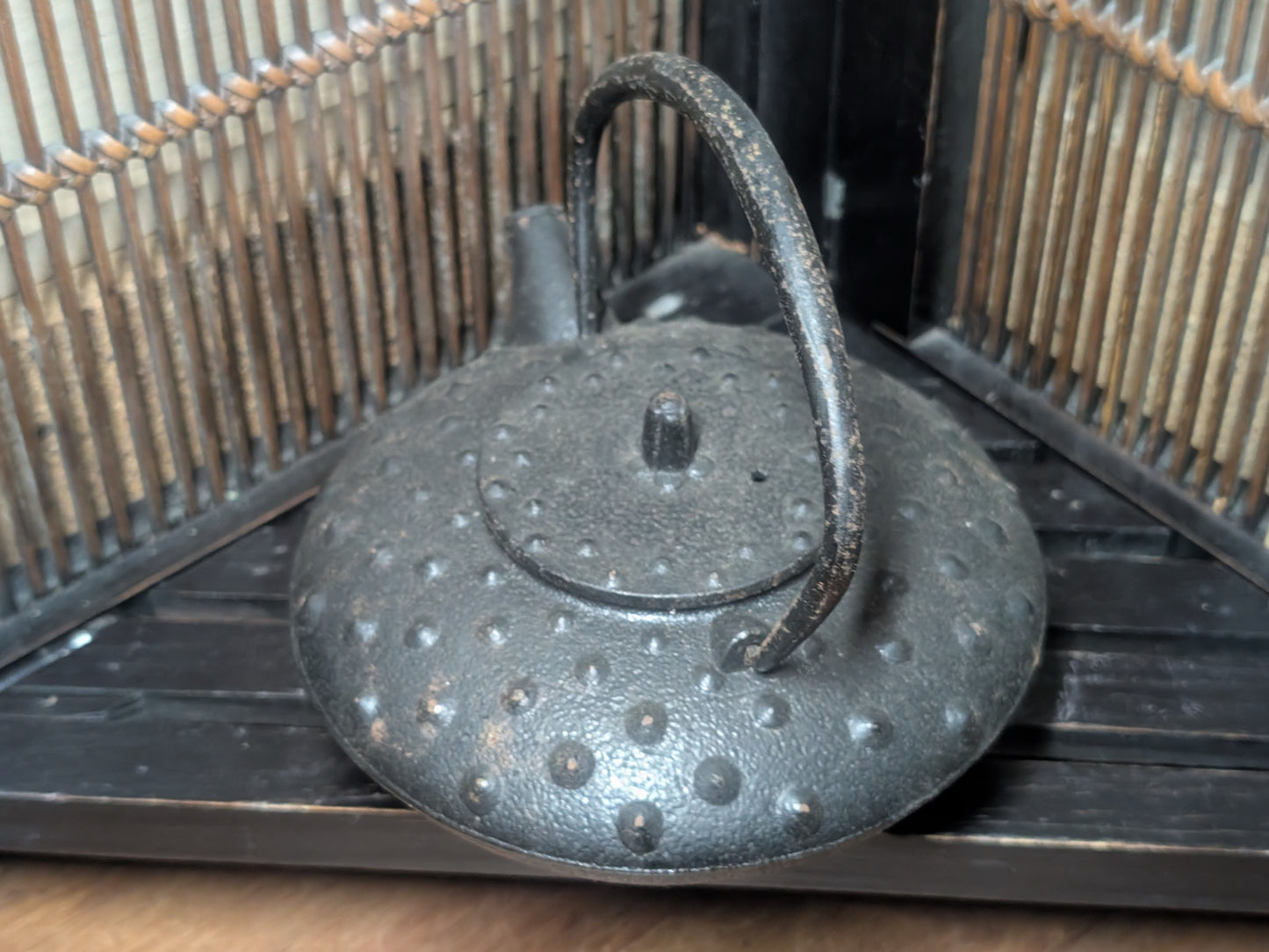 Japanese Nambu Cast Iron Teapot 1950s Unused Authentic Made in Japan