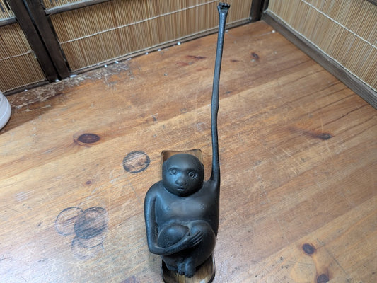 1800s Japanese Copper Bronze Monkey Incense Burner KORO Japan Auction