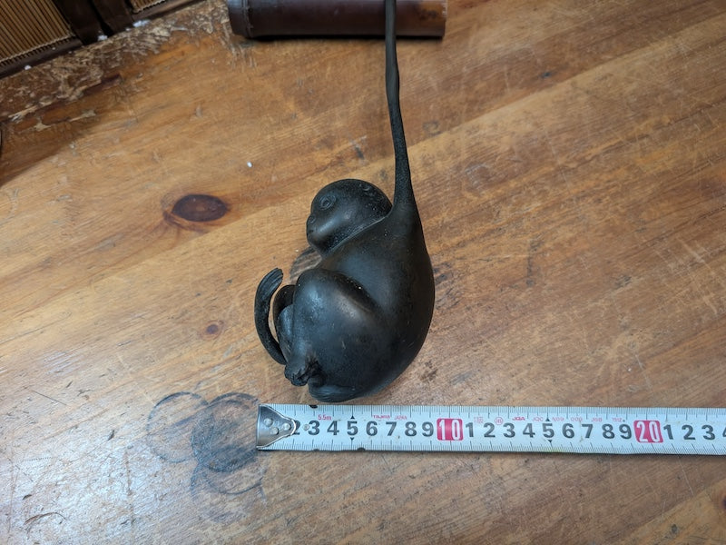 1800s Japanese Copper Bronze Monkey Incense Burner KORO Japan Auction