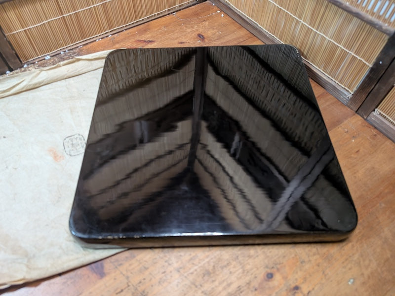 Extremely Rare 1800s Japanese Sakura Wood Tray Edo Meiji Urushi Signed