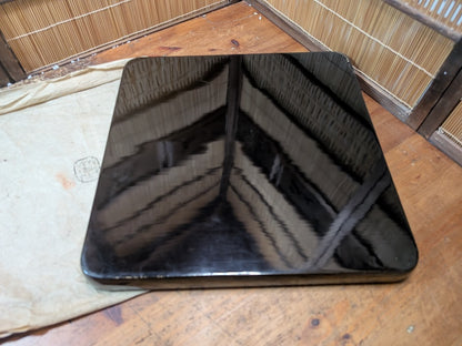 Extremely Rare 1800s Japanese Sakura Wood Tray Edo Meiji Urushi Signed