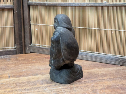 1900s Japanese Daikokuten Statue Bronze/Brass Lucky God of Wealth Auction Antique