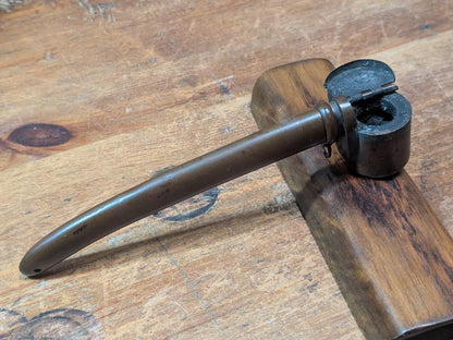 1910s Antique Japanese Yatate Ink Holder Bronze Portable Writing Tool