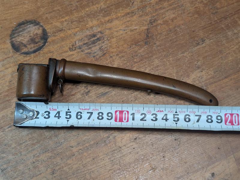 1910s Antique Japanese Yatate Ink Holder Bronze Portable Writing Tool