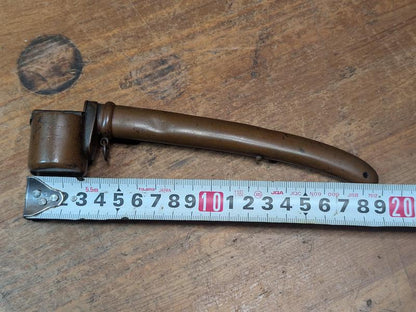 1910s Antique Japanese Yatate Ink Holder Bronze Portable Writing Tool