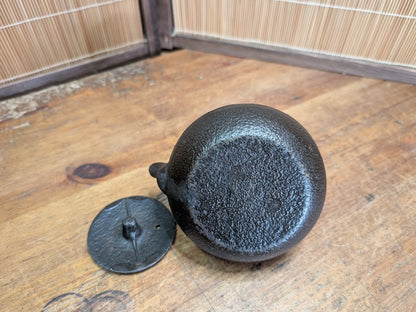 Japanese Nanbu Tekki Teapot Vintage Cast Iron Tetsubin Iwate Craft