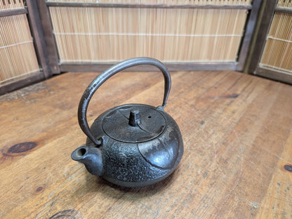 Japanese Nanbu Tekki Teapot Vintage Cast Iron Tetsubin Iwate Craft