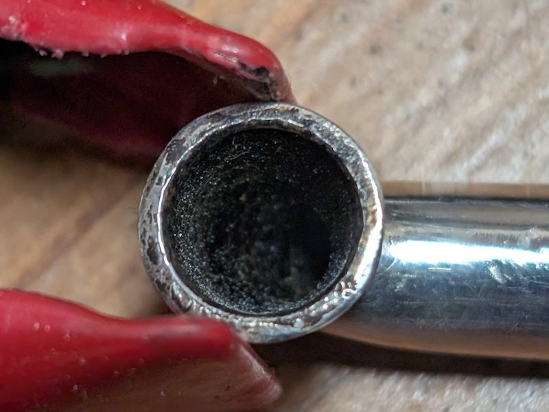 1950s Japanese Antique Kiseru Tobacco Pipe – Silver (純銀 Signed) with Authentic Sakura Wood Case – Private Collection