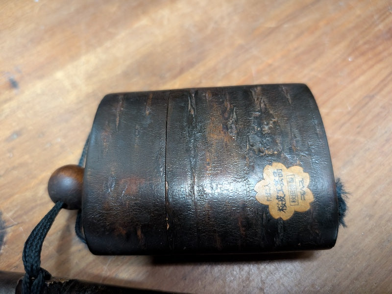 1950s Japanese Antique Kiseru Tobacco Pipe – Silver (純銀 Signed) with Authentic Sakura Wood Case – Private Collection
