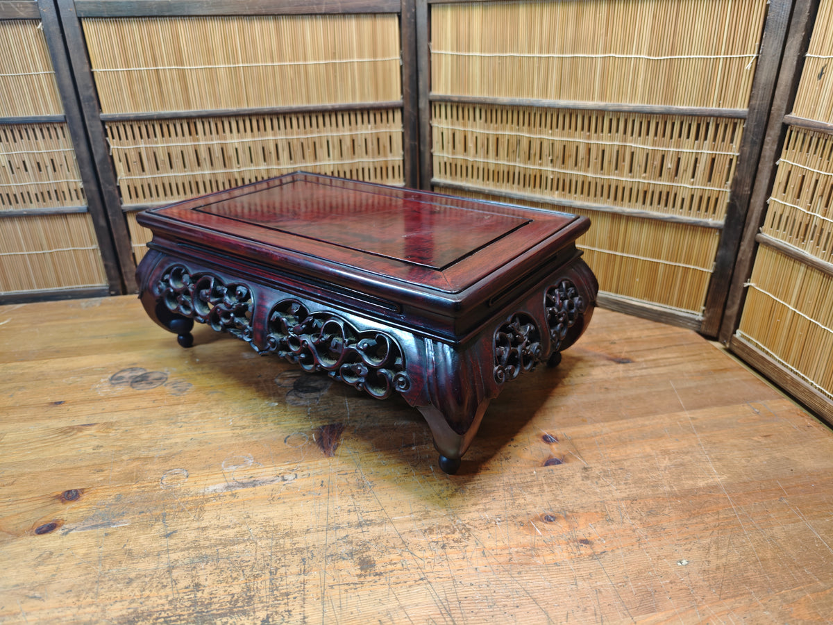 Japanese Vintage Sakura Wood Bonsai Table Kadai Display Stand