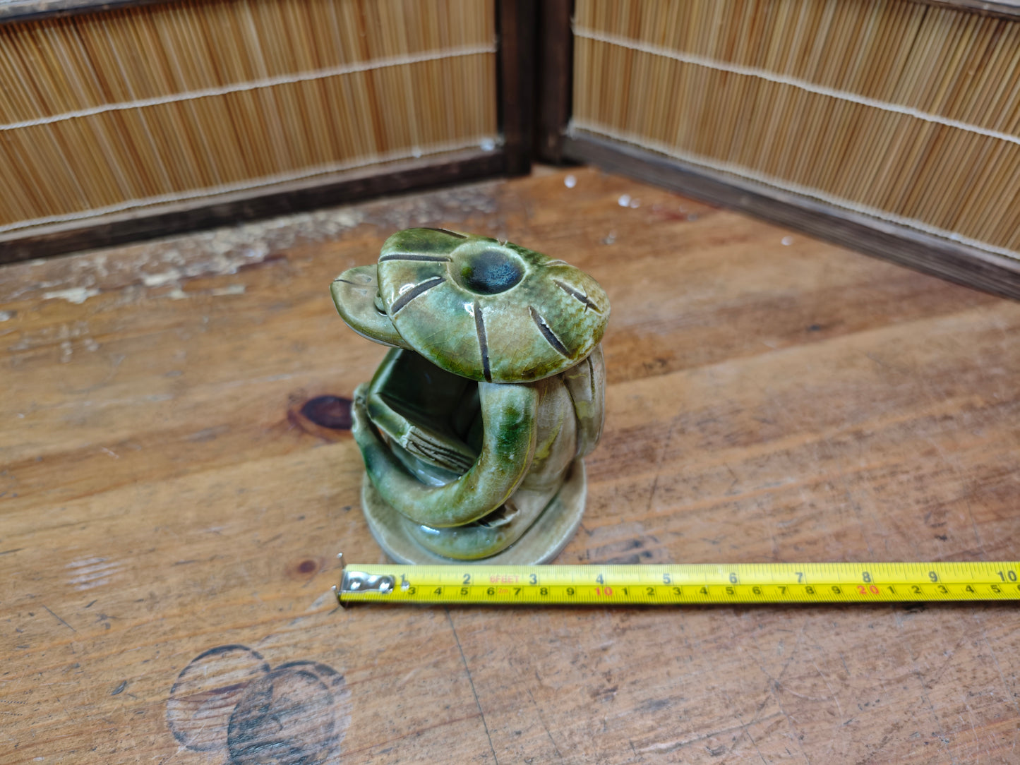 1950s Japanese Kappa Pottery Figurine Folk Art Yokai Statue Rare Vintage