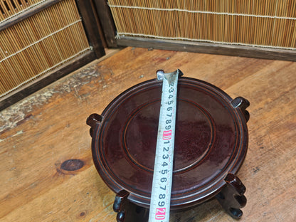 Authentic 1950s Japanese Sakura Rin Gong Stand Kadai Buddhist Altar