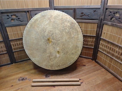 Japan Authentic Kitakyushu Gion Taiko Drum Large Festival Antique Big XL
