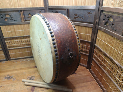 Japan Authentic Kitakyushu Gion Taiko Drum Large Festival Antique Big XL
