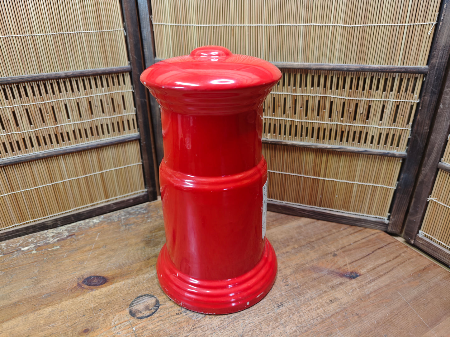 Authentic Japanese Mailbox Piggy Bank Large Handmade Ceramic