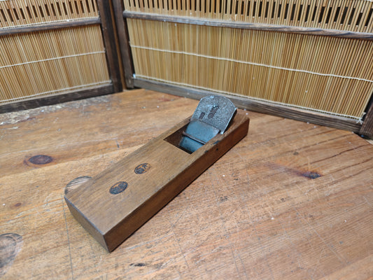 Japanese Vintage Hand Plane Carpentry Tool Woodworking Steel Blade