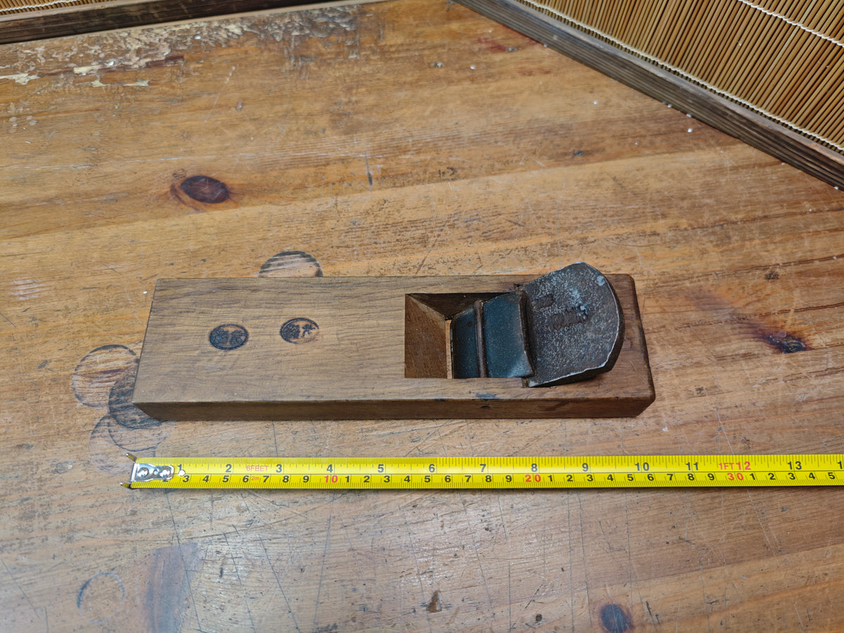 Japanese Vintage Hand Plane Carpentry Tool Woodworking Steel Blade