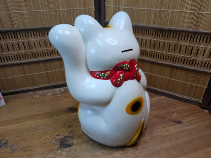 Japanese Maneki Neko Lucky Cat 34cm Vintage Fortune Statue Japan