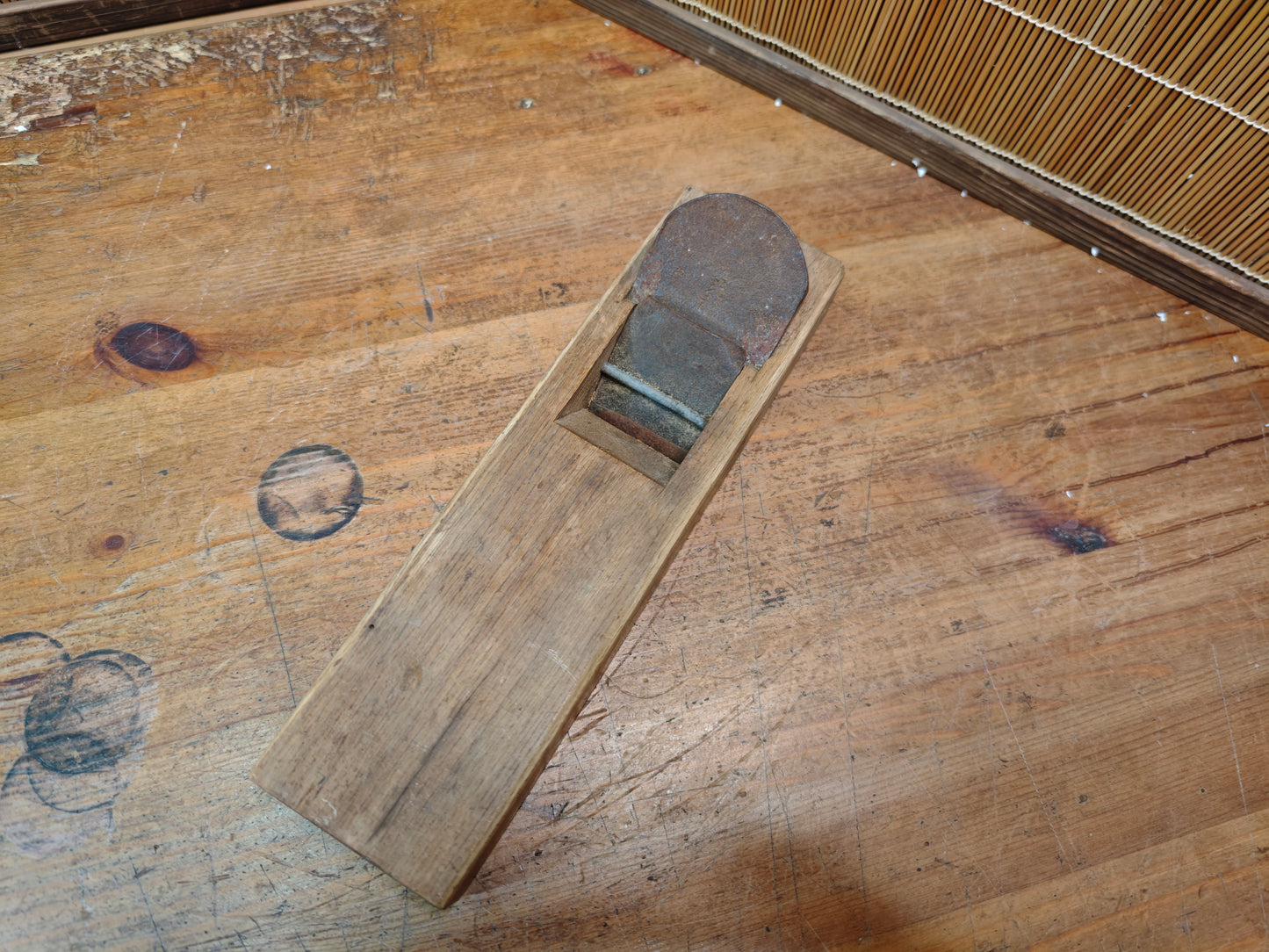 Japanese Kanna Hand Plane Vintage Carpenter Woodworking Tool Steel Blade