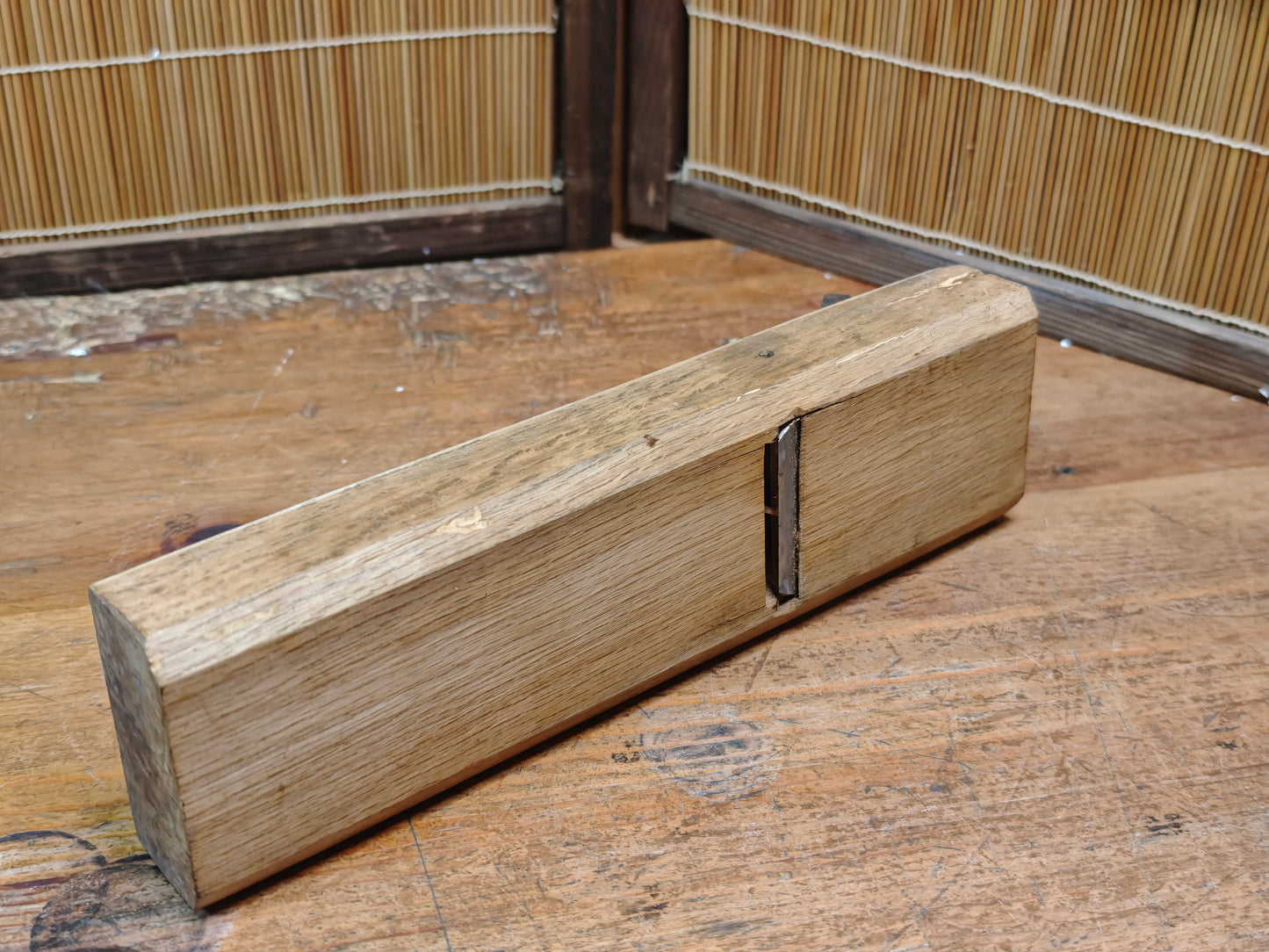 Japanese Kanna Hand Plane Vintage Carpenter Woodworking Tool Steel Blade