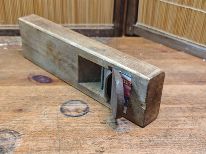 Japanese Kanna Hand Plane Vintage Carpenter Woodworking Tool Steel Blade