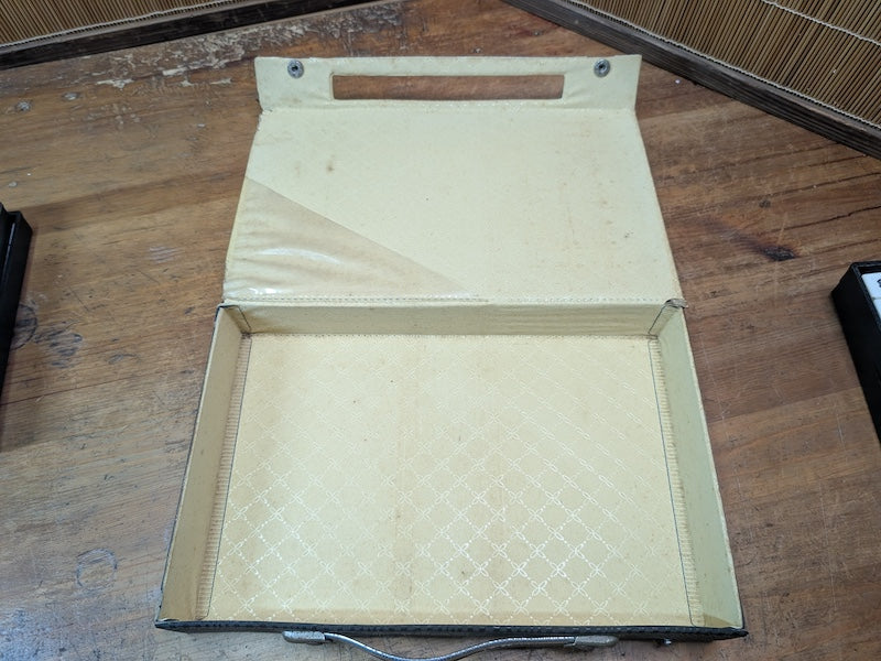 Vintage Japanese Mahjong Set 1970s Bamboo Resin Tiles Complete